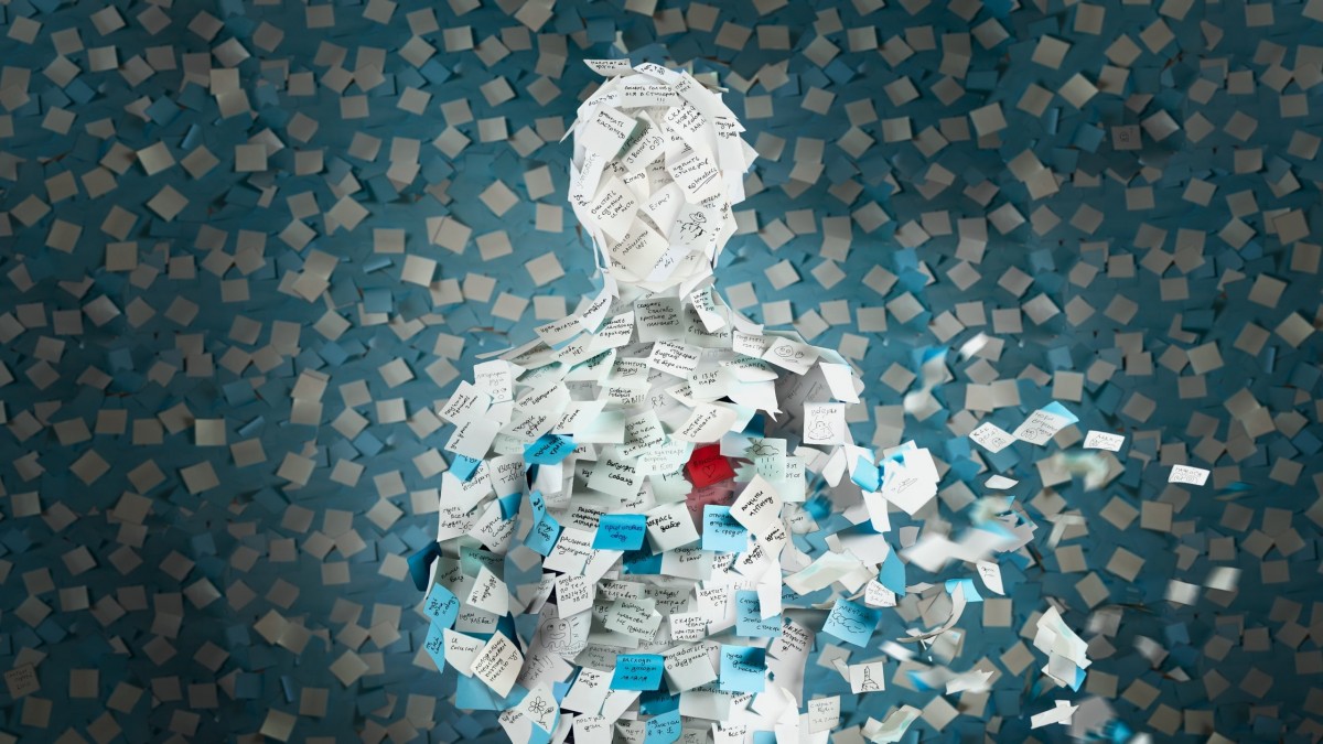 نوشته-آبی-کاغذ-هنری و نقاشی